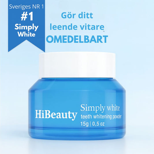 SimpyWhite™- Naturlig & Blekande tandkräm